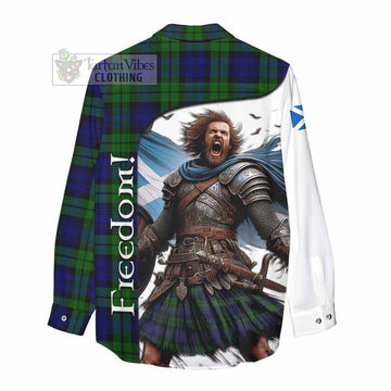 Tartan Vibes Clothing Bannatyne Crest Tartan Women's Casual Shirt Inspired by the Freedom of Scottish Warrior