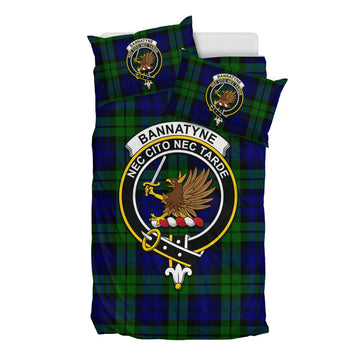 Bannatyne Tartan Bedding Set with Family Crest - Tartan Vibes Clothing