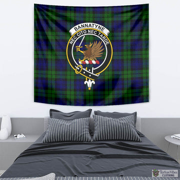 Bannatyne Tartan Tapestry Wall Hanging and Home Decor for Room with Family Crest