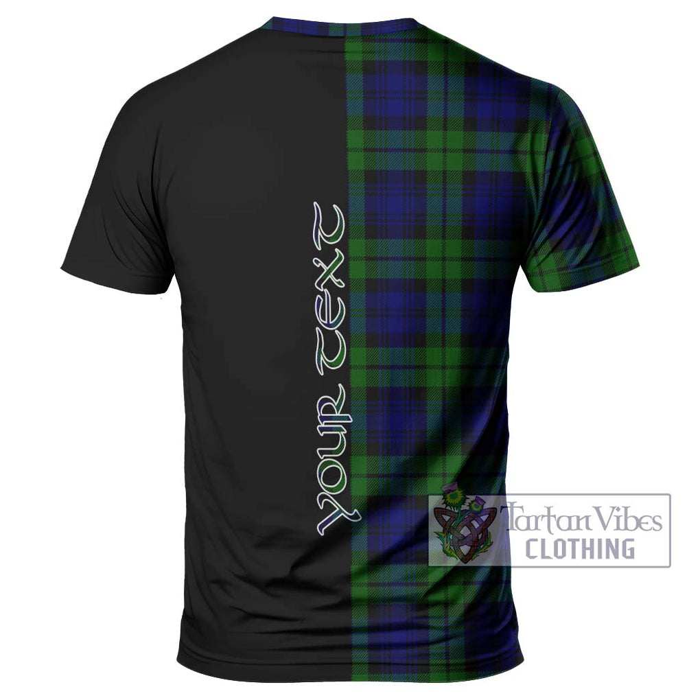Bannatyne Tartan T-Shirt with Family Crest and Half Of Me Style - Tartanvibesclothing Shop