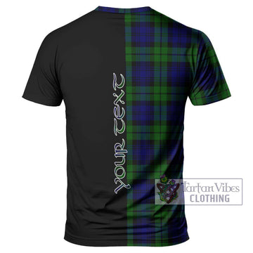 Bannatyne Tartan T-Shirt with Family Crest and Half Of Me Style - Tartanvibesclothing Shop