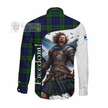 Tartan Vibes Clothing Bannatyne Crest Tartan Long Sleeve Button Shirt Inspired by the Freedom of Scottish Warrior