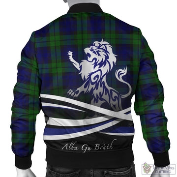 Tartan Vibes Clothing Bannatyne Tartan Bomber Jacket with Alba Gu Brath Regal Lion Emblem