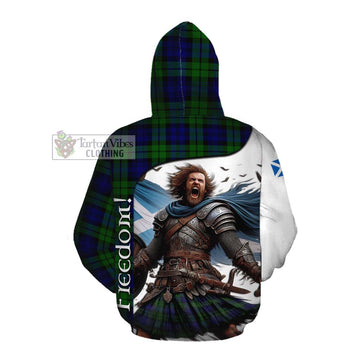 Tartan Vibes Clothing Bannatyne Crest Tartan Cotton Hoodie Inspired by the Freedom of Scottish Warrior