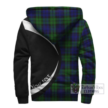 Bannatyne Tartan Sherpa Hoodie with Family Crest Circle Style - Tartan Vibes Clothing