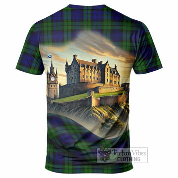 Tartan Vibes Clothing Bannatyne Tartan Family Crest T-Shirt with Scottish Ancient Castle Stype
