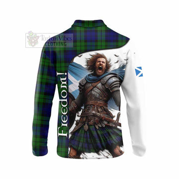 Tartan Vibes Clothing Bannatyne Crest Tartan Long Sleeve Polo Shirt Inspired by the Freedom of Scottish Warrior
