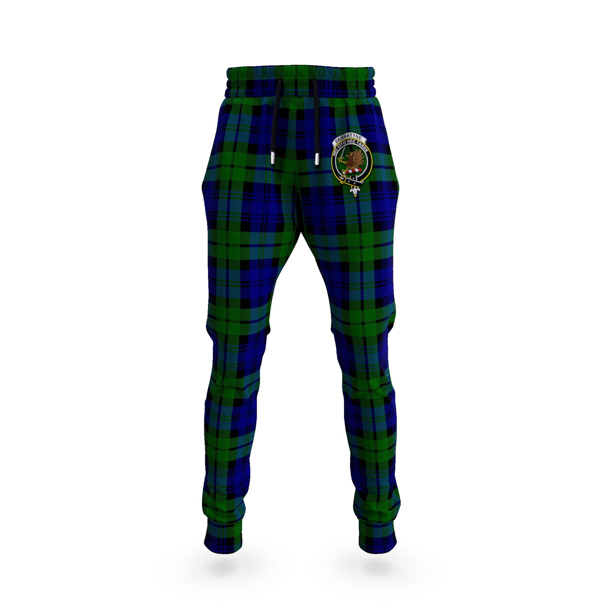 Bannatyne Tartan Joggers Pants with Family Crest 5XL - Tartan Vibes Clothing