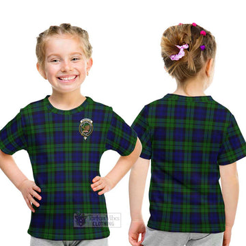 Bannatyne Tartan Kid T-Shirt with Family Crest - Tartanvibesclothing Shop