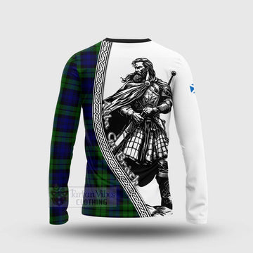 Tartan Vibes Clothing Bannatyne Tartan Clan Crest Long Sleeve T-Shirt with Highlander Warrior Celtic Style