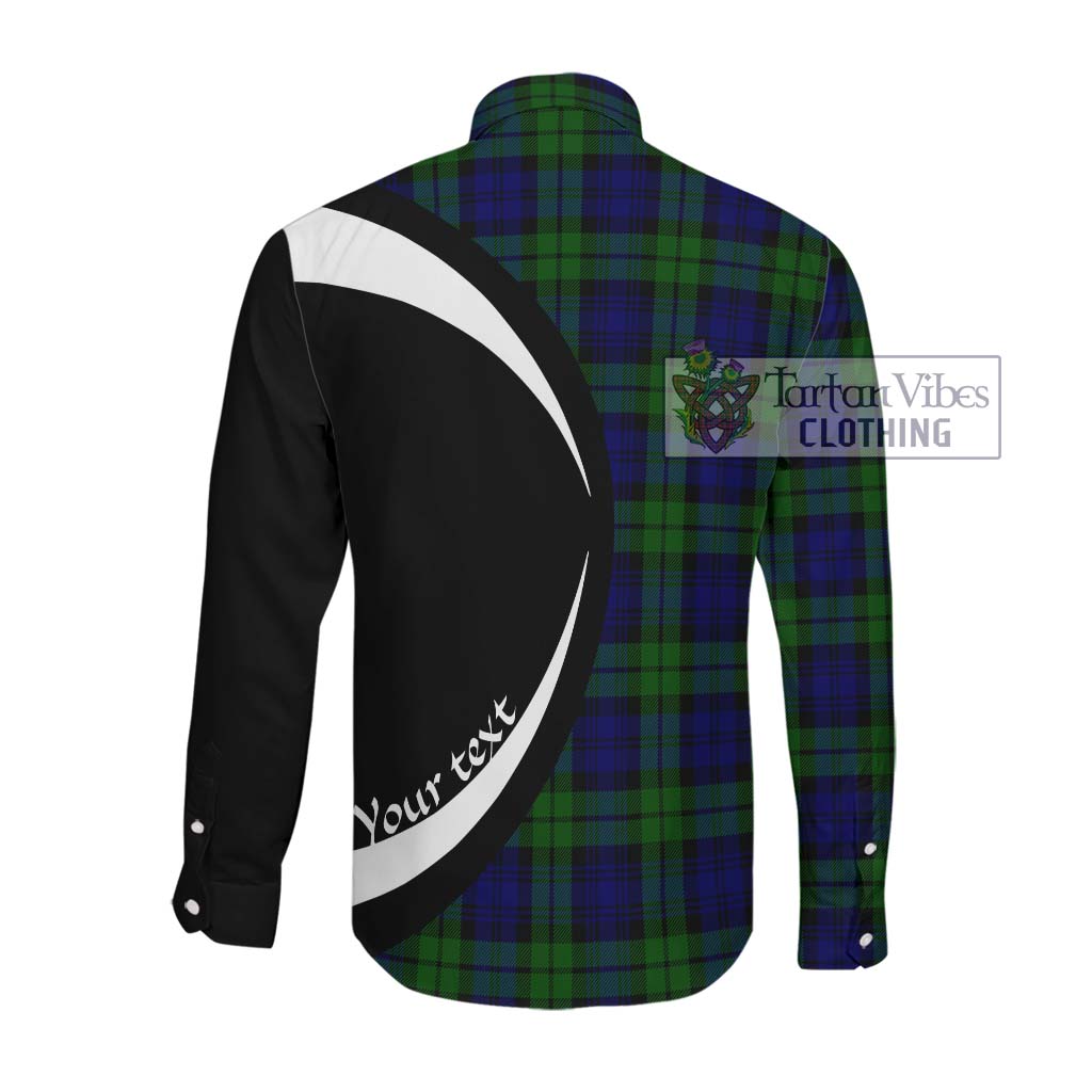 Bannatyne Tartan Long Sleeve Button Up with Family Crest Circle Style Men's Shirt - Tartan Vibes Clothing