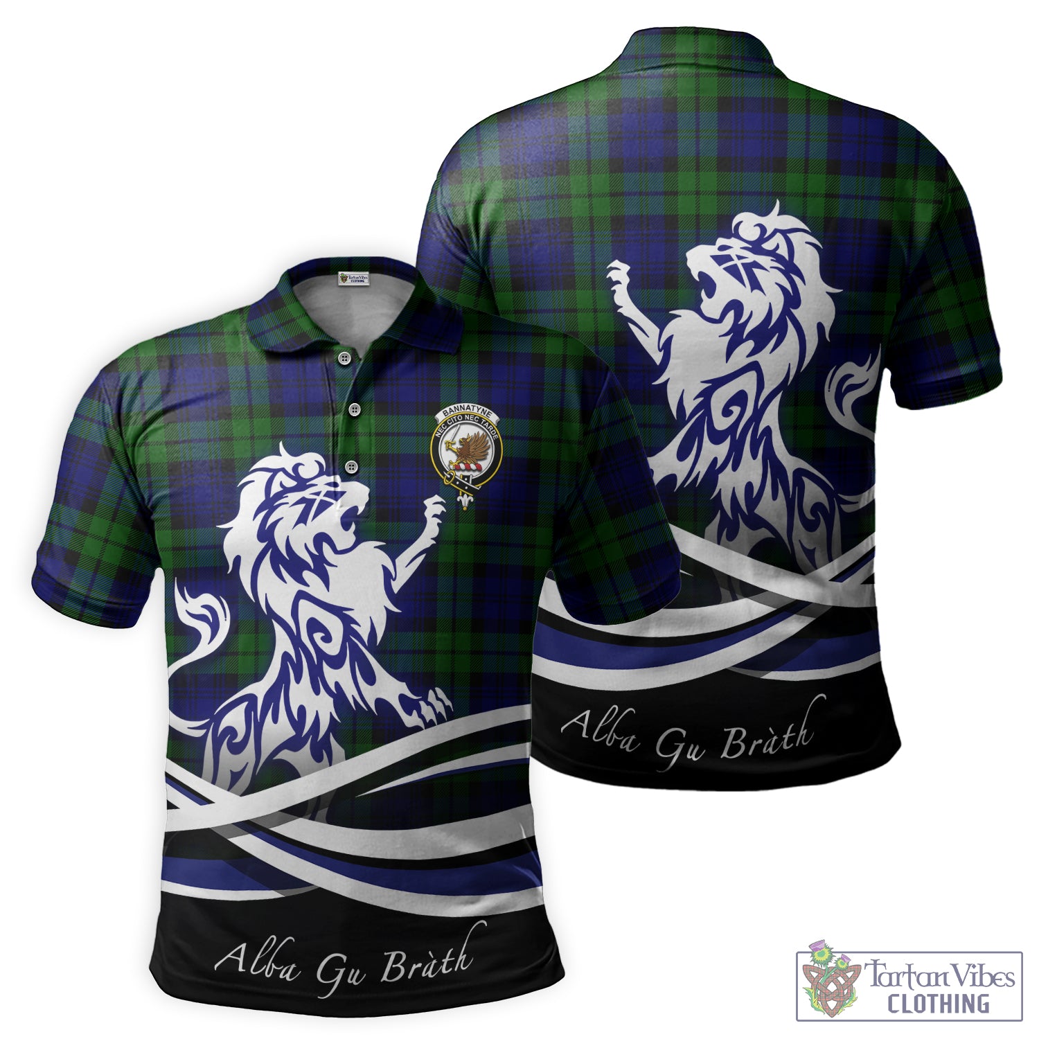 bannatyne-tartan-polo-shirt-with-alba-gu-brath-regal-lion-emblem