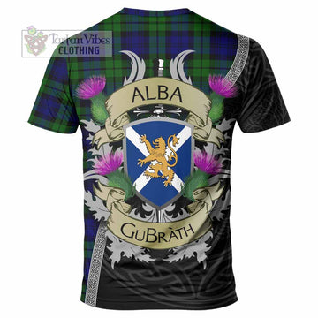 Tartan Vibes Clothing Bannatyne Tartan Family Crest T-Shirt Lion Rampant Royal Thistle Shield Celtic Inspired