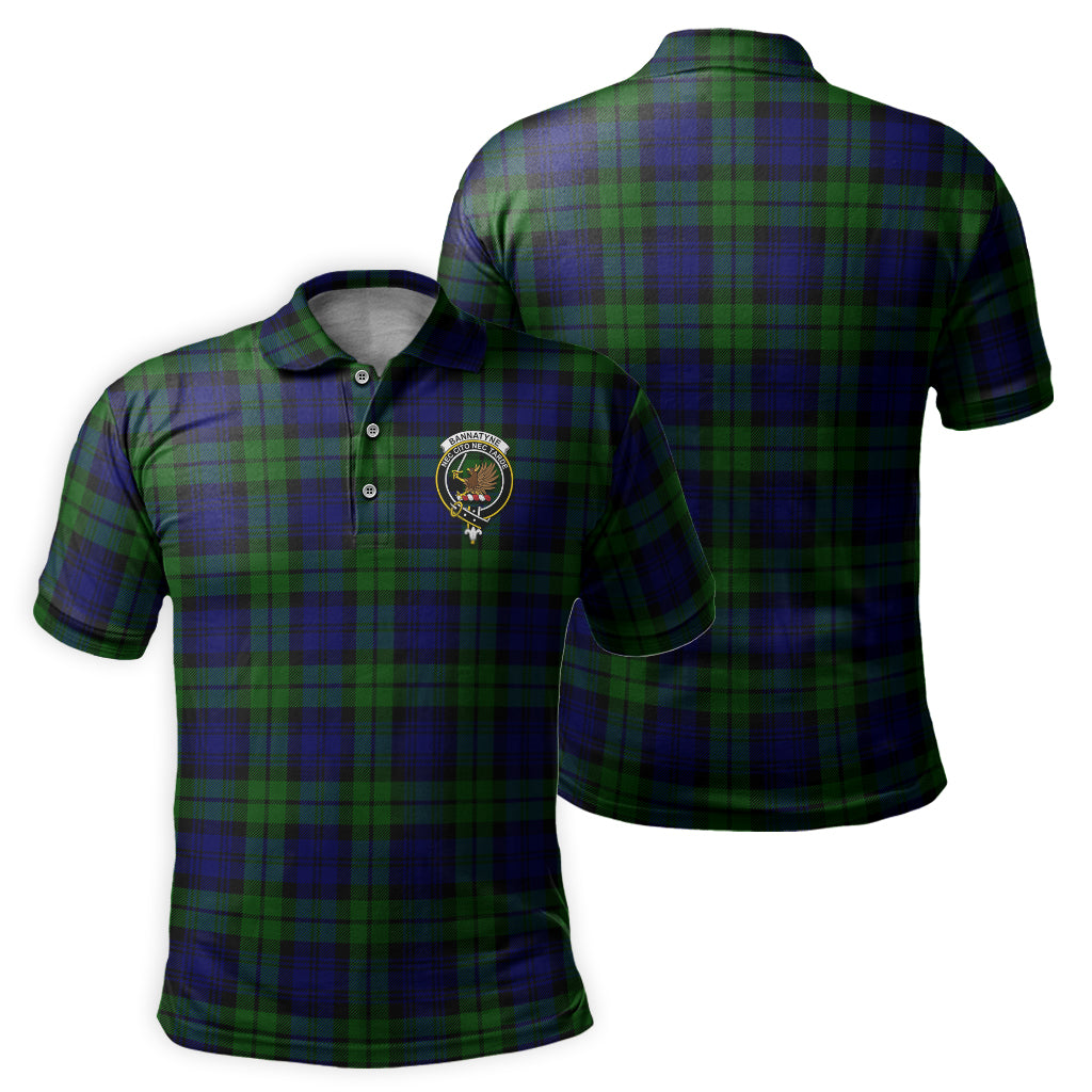 Bannatyne Tartan Men's Polo Shirt with Family Crest - Tartanvibesclothing