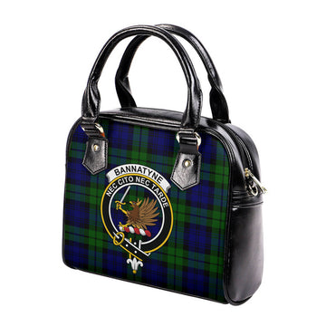 Bannatyne Tartan Shoulder Handbags with Family Crest - Tartanvibesclothing