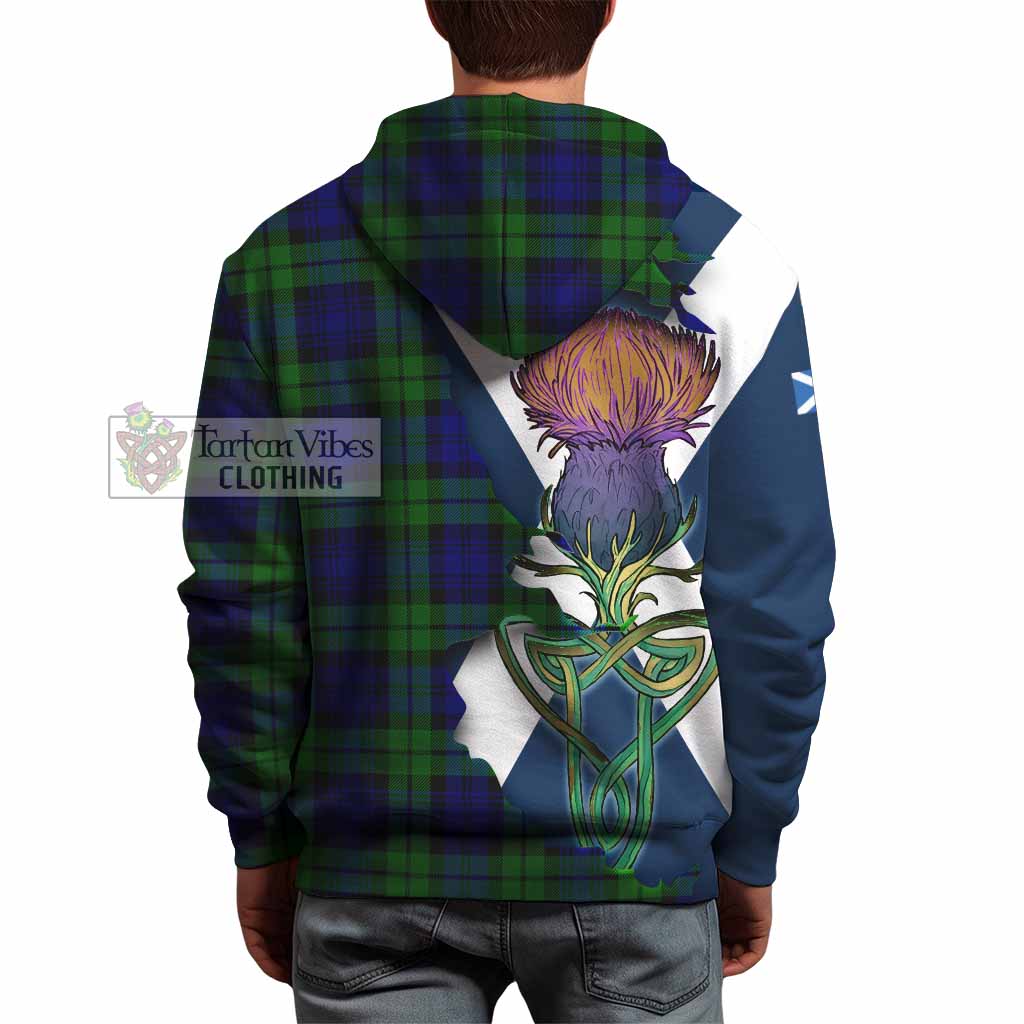 Tartan Vibes Clothing Bannatyne Tartan Family Crest Hoodie Scottish Thistle Celtic Inspired