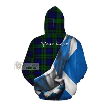 Tartan Vibes Clothing Bannatyne Tartan Cotton Hoodie with Family Crest Scotland Patriotic Style