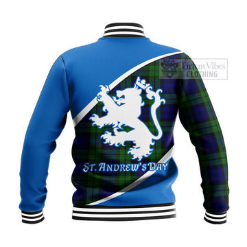 Tartan Vibes Clothing Bannatyne Family Crest Tartan Baseball Jacket Celebrate Saint Andrew's Day in Style