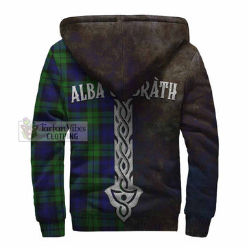 Tartan Vibes Clothing Bannatyne Tartan Family Crest Sherpa Hoodie Alba Gu Brath Be Brave Lion Ancient Style