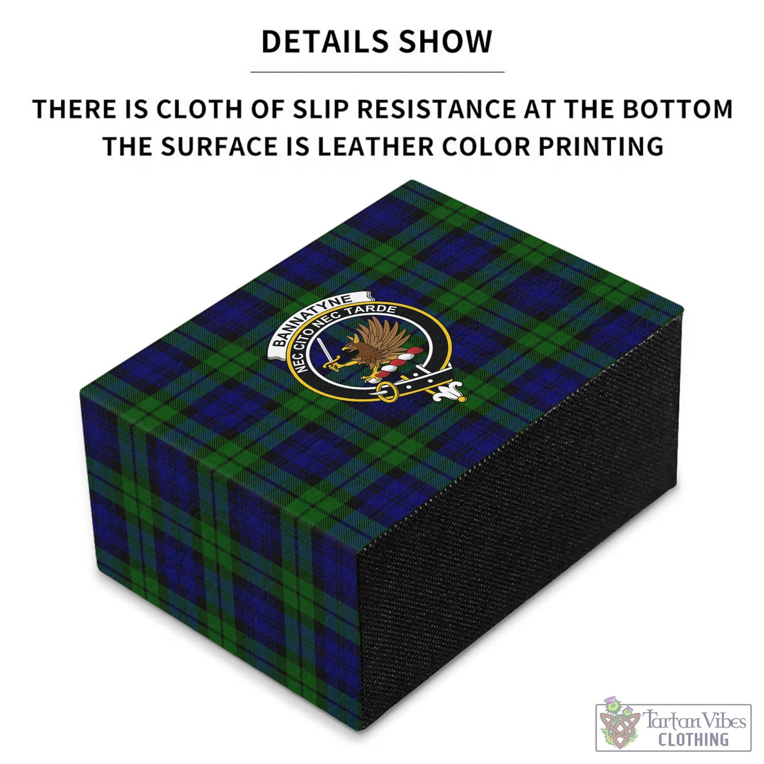 Tartan Vibes Clothing Bannatyne Tartan Pen Holder with Family Crest