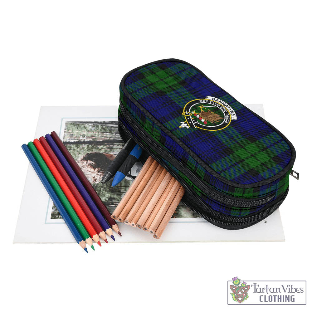 Tartan Vibes Clothing Bannatyne Tartan Pen and Pencil Case with Family Crest