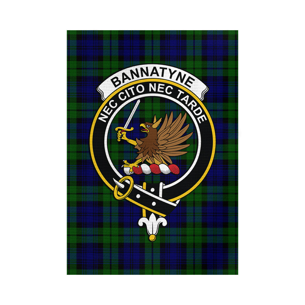 Bannatyne Tartan Flag with Family Crest - Tartan Vibes Clothing