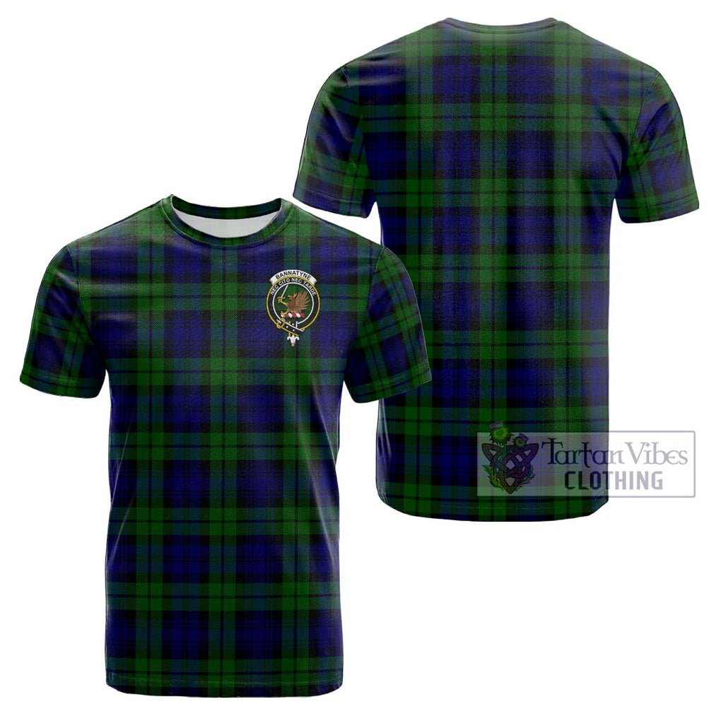 Bannatyne Tartan Cotton T-Shirt with Family Crest Kid's Shirt - Tartanvibesclothing Shop