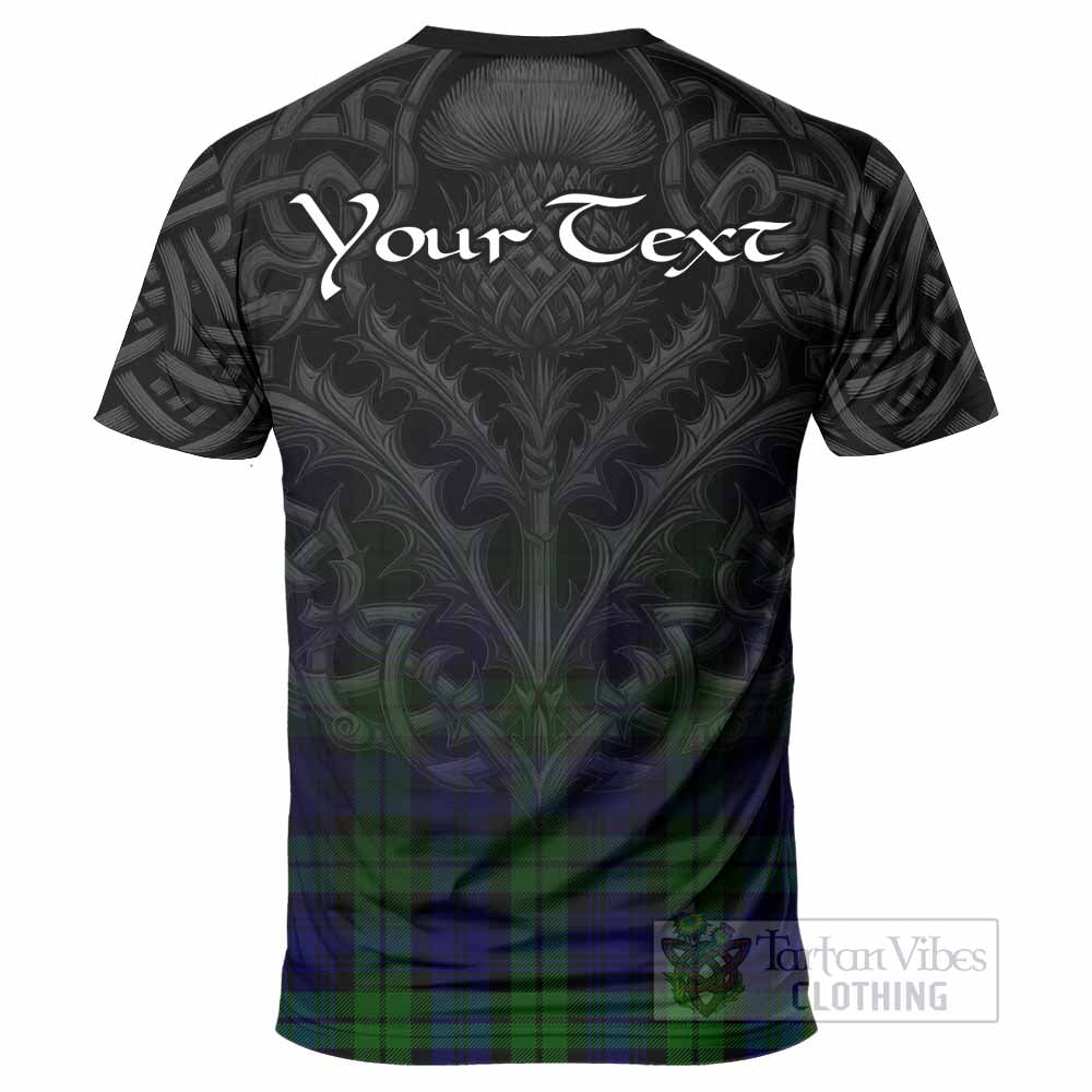 Tartan Vibes Clothing Bannatyne Tartan T-Shirt with Family Crest Celtic Thistle Vibes
