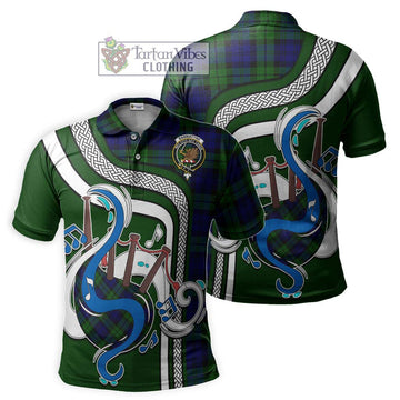 Bannatyne Tartan Polo Shirt with Epic Bagpipe Style