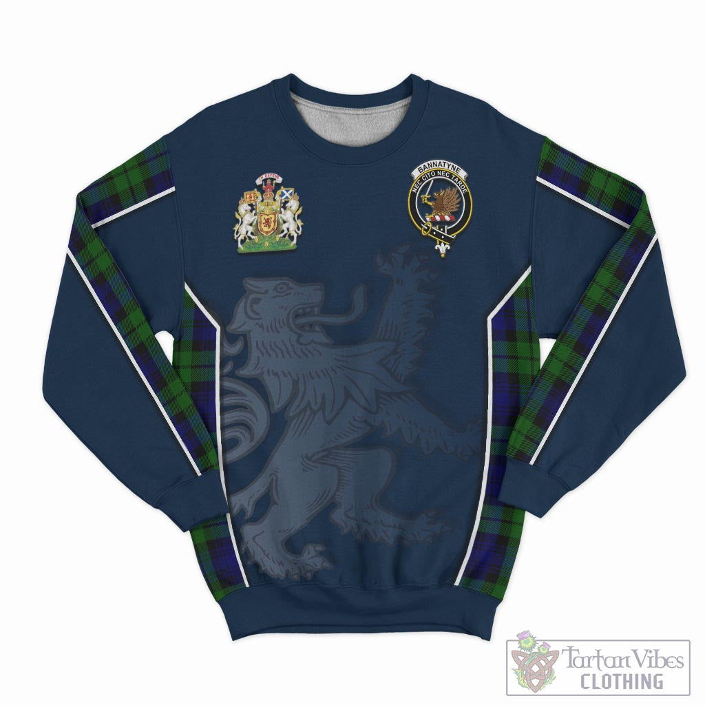 Tartan Vibes Clothing Bannatyne Tartan Sweater with Family Crest and Lion Rampant Vibes Sport Style