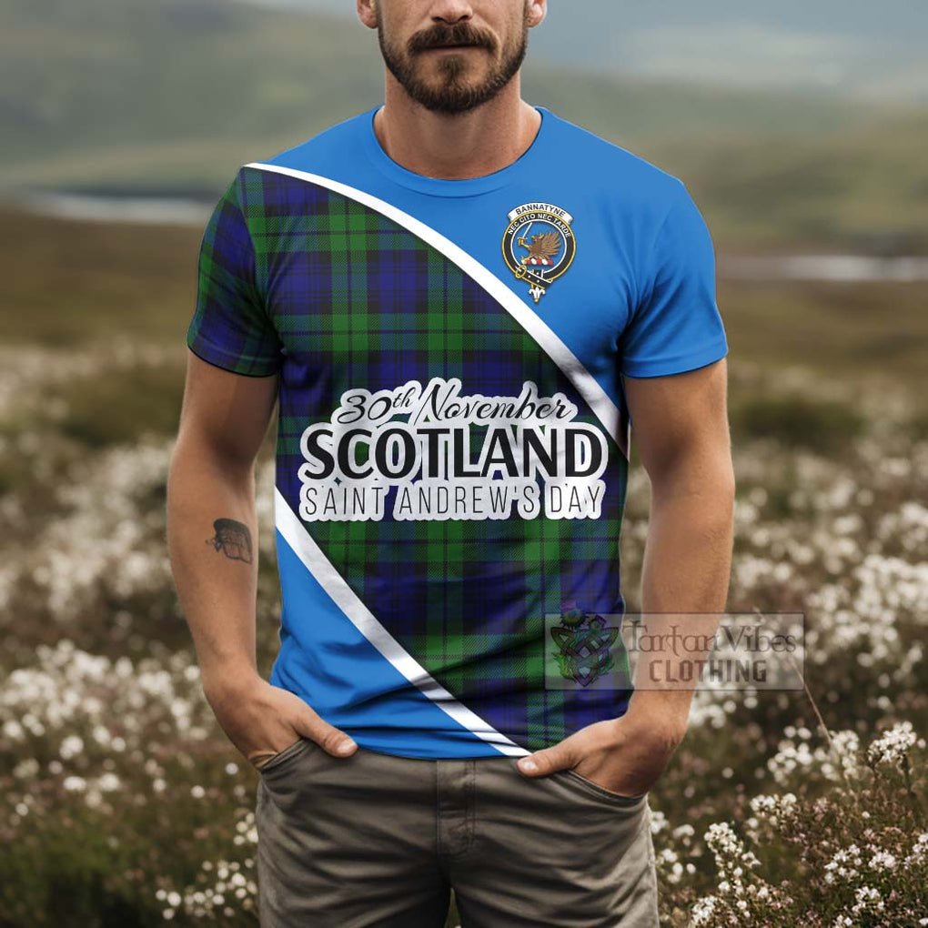Tartan Vibes Clothing Bannatyne Family Crest Tartan T-Shirt Celebrate Saint Andrew's Day in Style