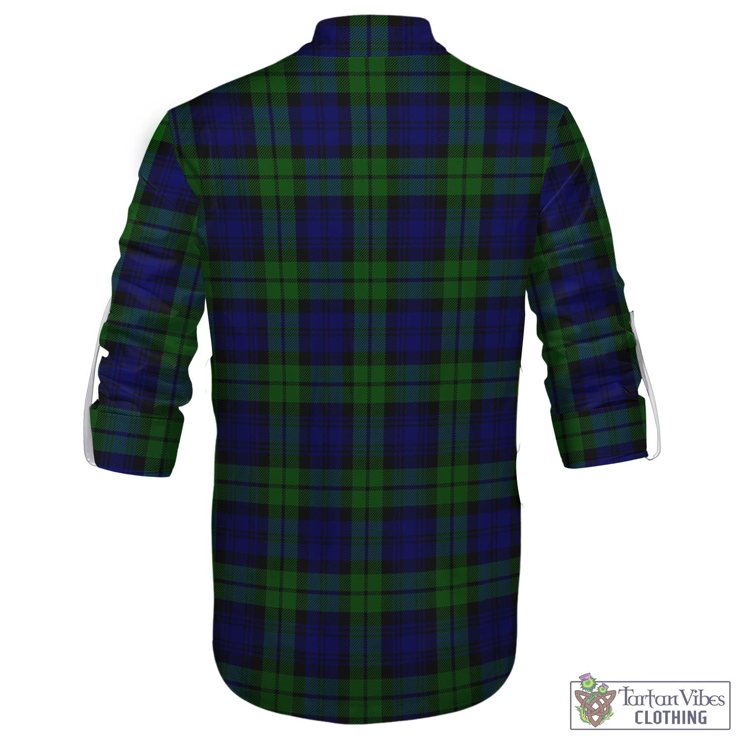 Tartan Vibes Clothing Bannatyne Tartan Men's Scottish Traditional Jacobite Ghillie Kilt Shirt