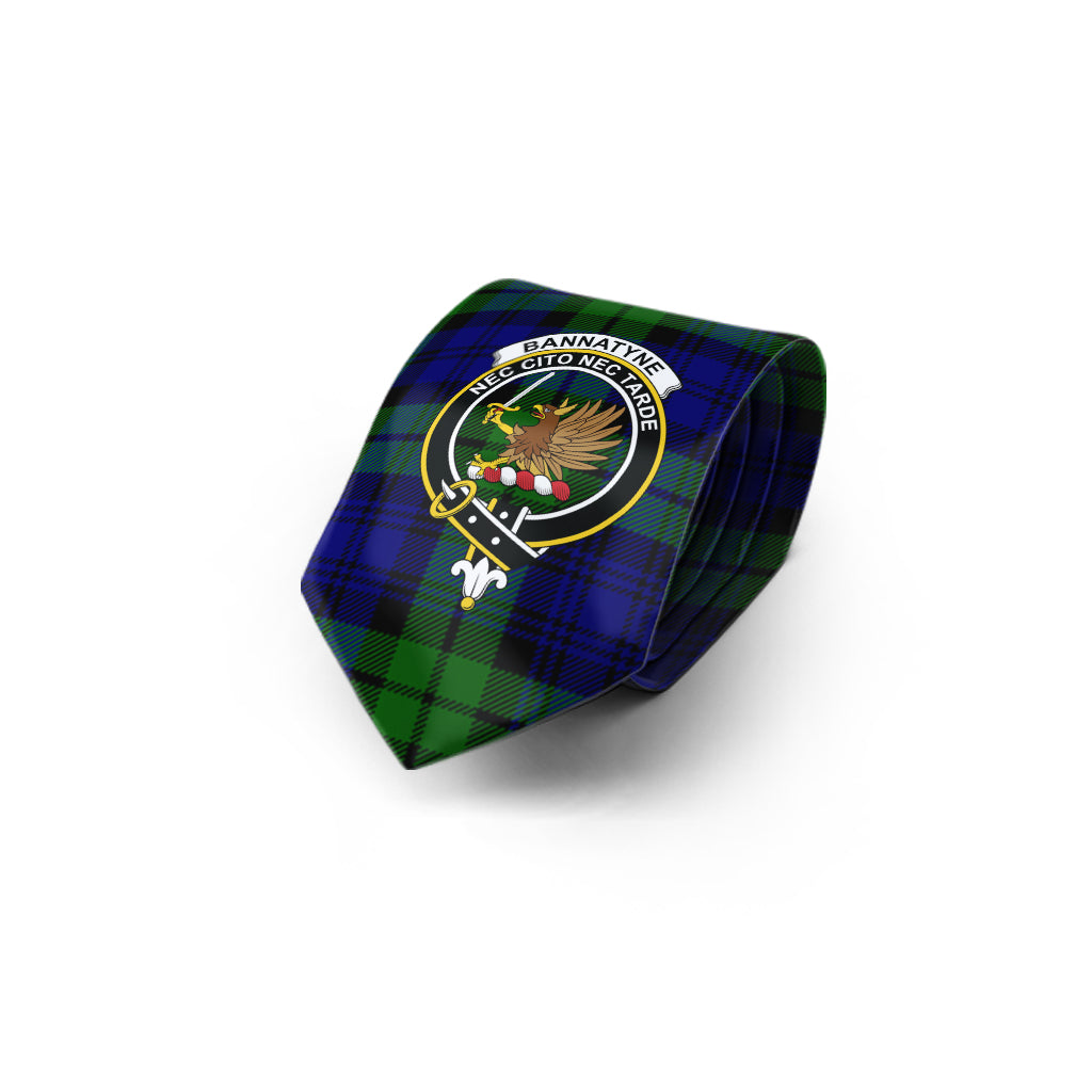Bannatyne Tartan Classic Necktie with Family Crest - Tartan Vibes Clothing