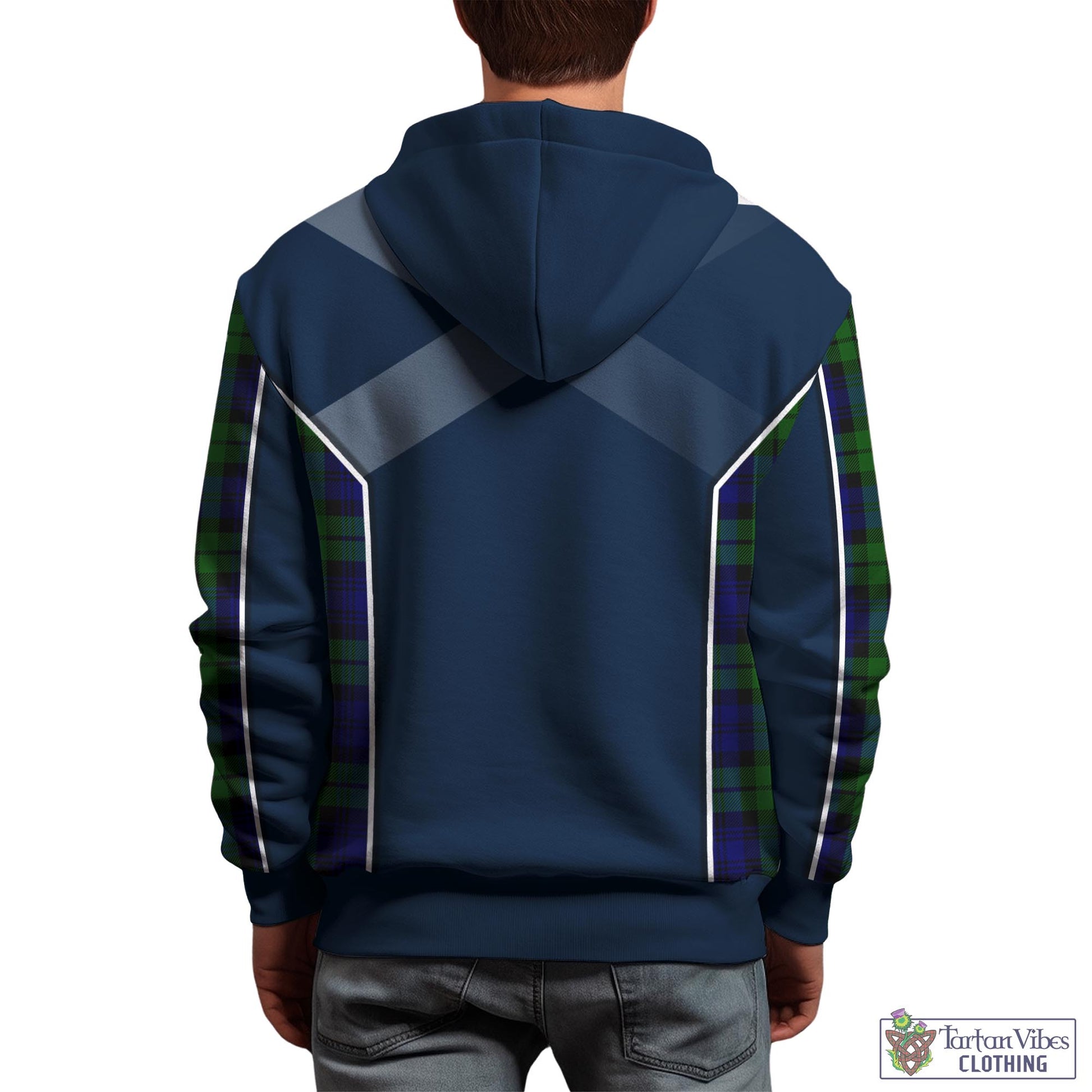 Tartan Vibes Clothing Bannatyne Tartan Hoodie with Family Crest and Lion Rampant Vibes Sport Style