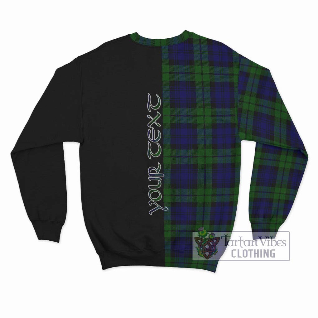 Bannatyne Tartan Sweatshirt with Family Crest and Half Of Me Style - Tartanvibesclothing Shop