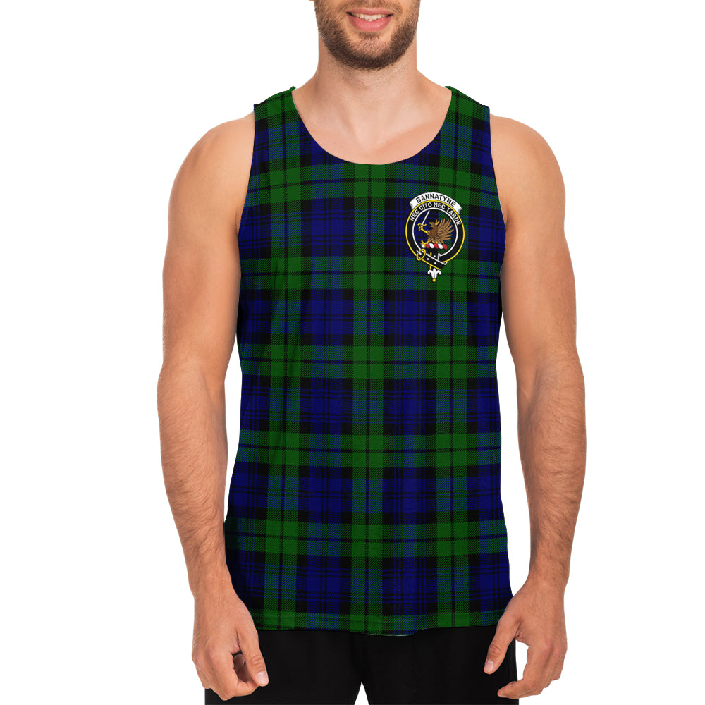 Bannatyne Tartan Mens Tank Top with Family Crest - Tartanvibesclothing