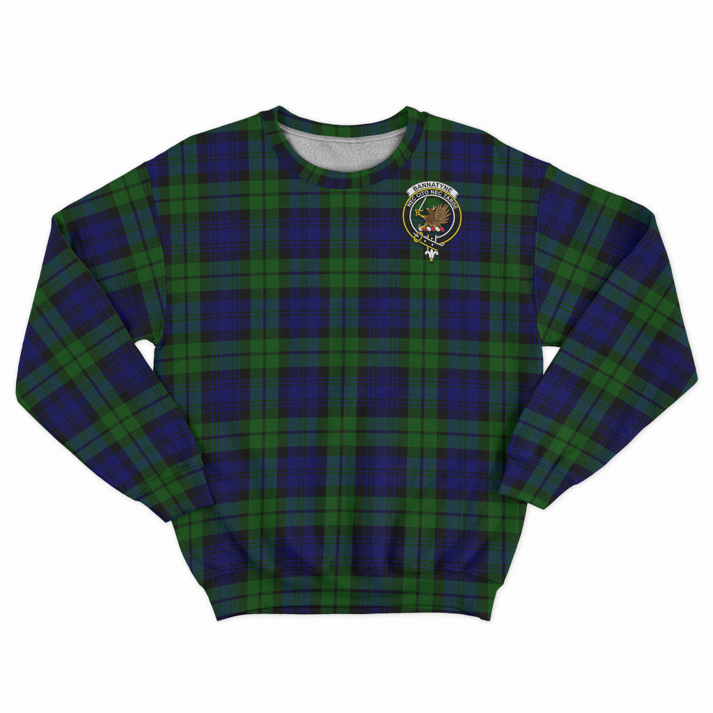 Bannatyne Tartan Sweatshirt with Family Crest - Tartan Vibes Clothing