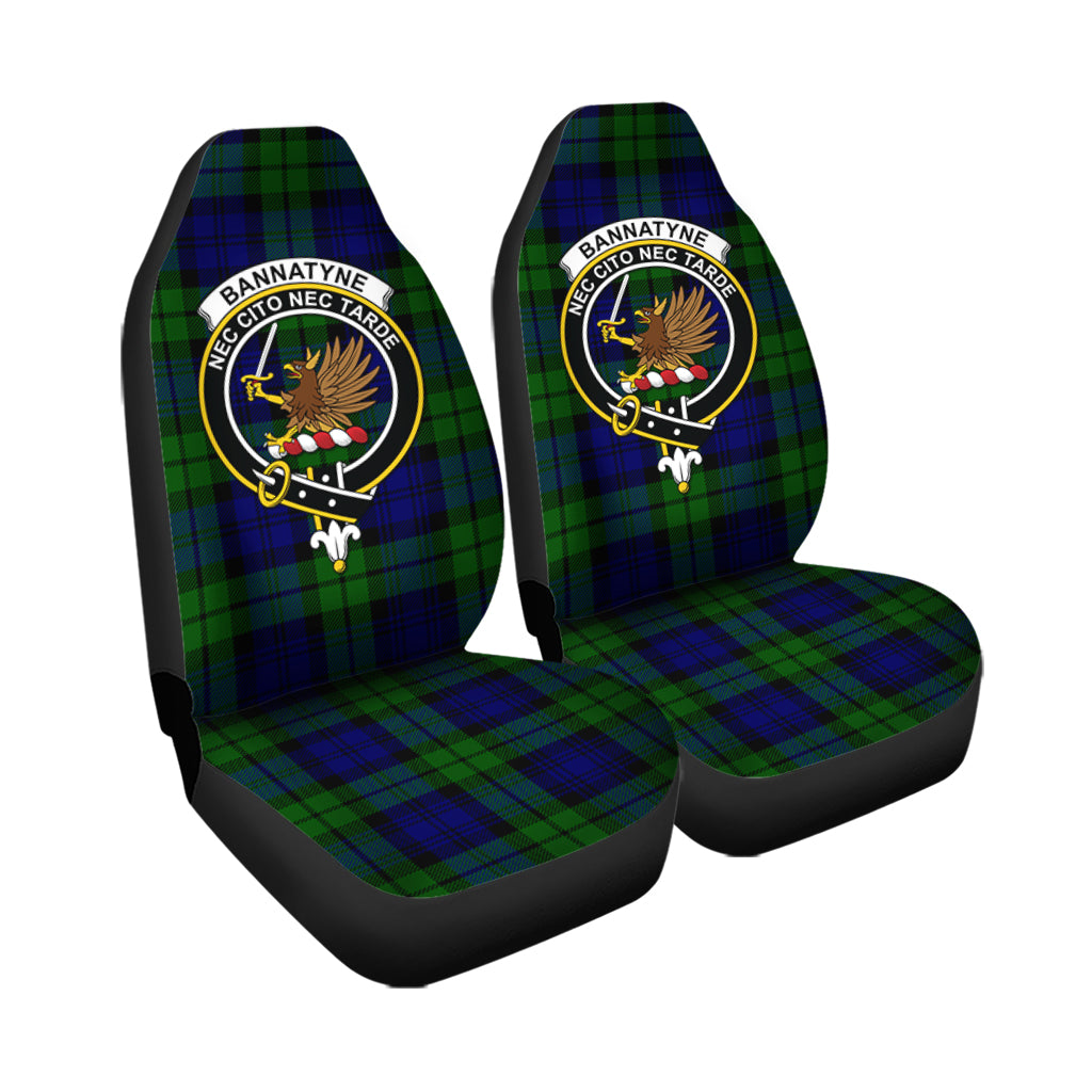 Bannatyne Tartan Car Seat Cover with Family Crest - Tartanvibesclothing