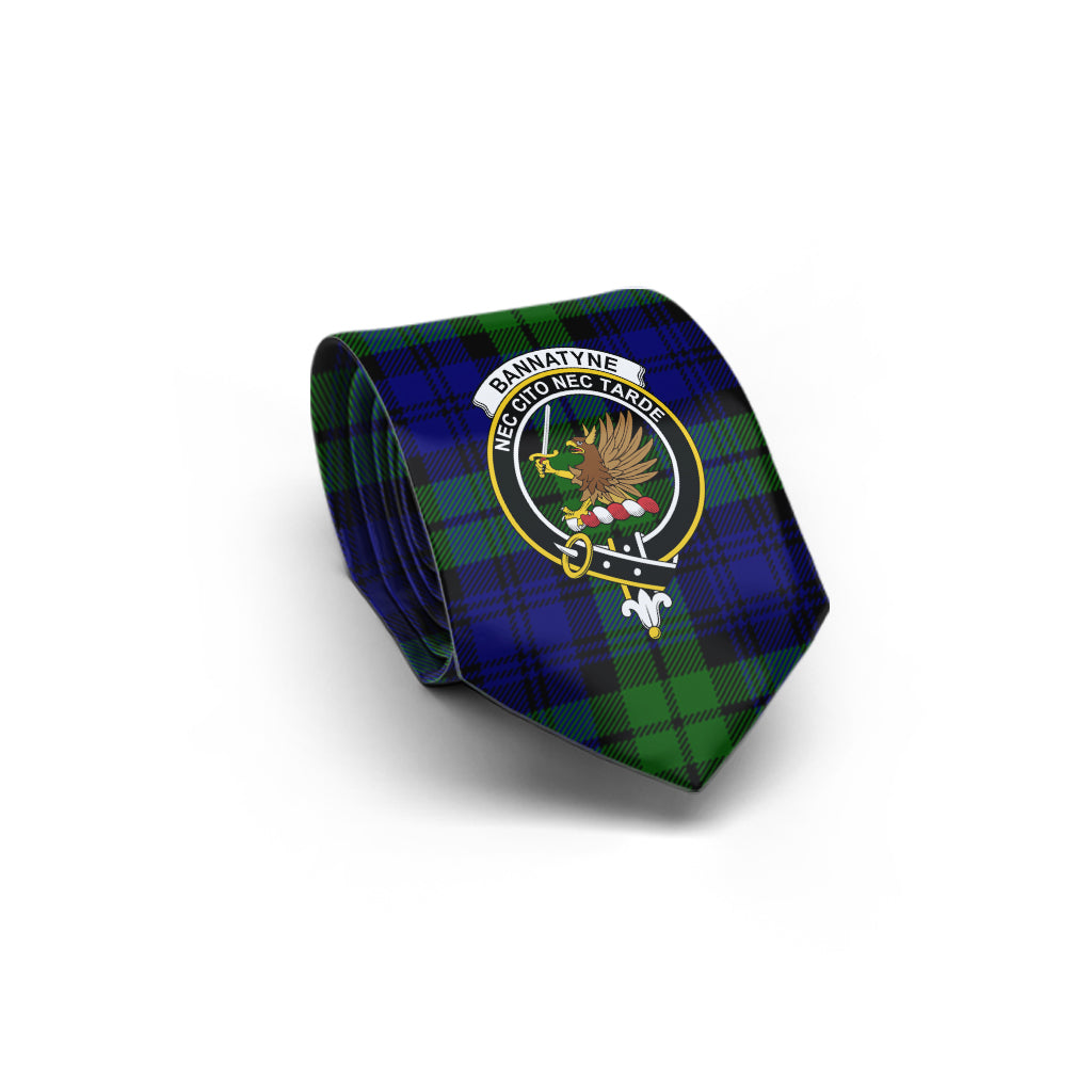 Bannatyne Tartan Classic Necktie with Family Crest - Tartan Vibes Clothing