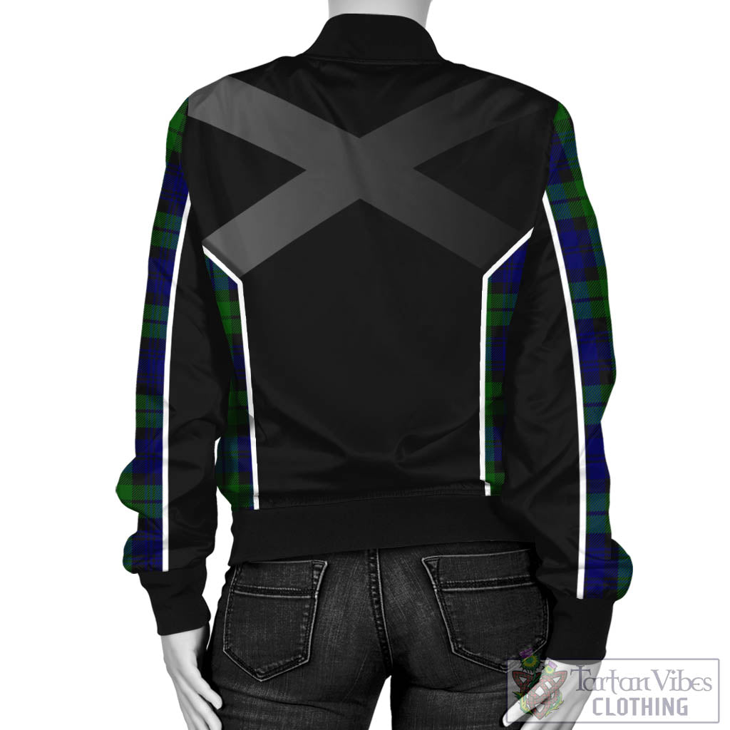 Tartan Vibes Clothing Bannatyne Tartan Bomber Jacket with Family Crest and Scottish Thistle Vibes Sport Style