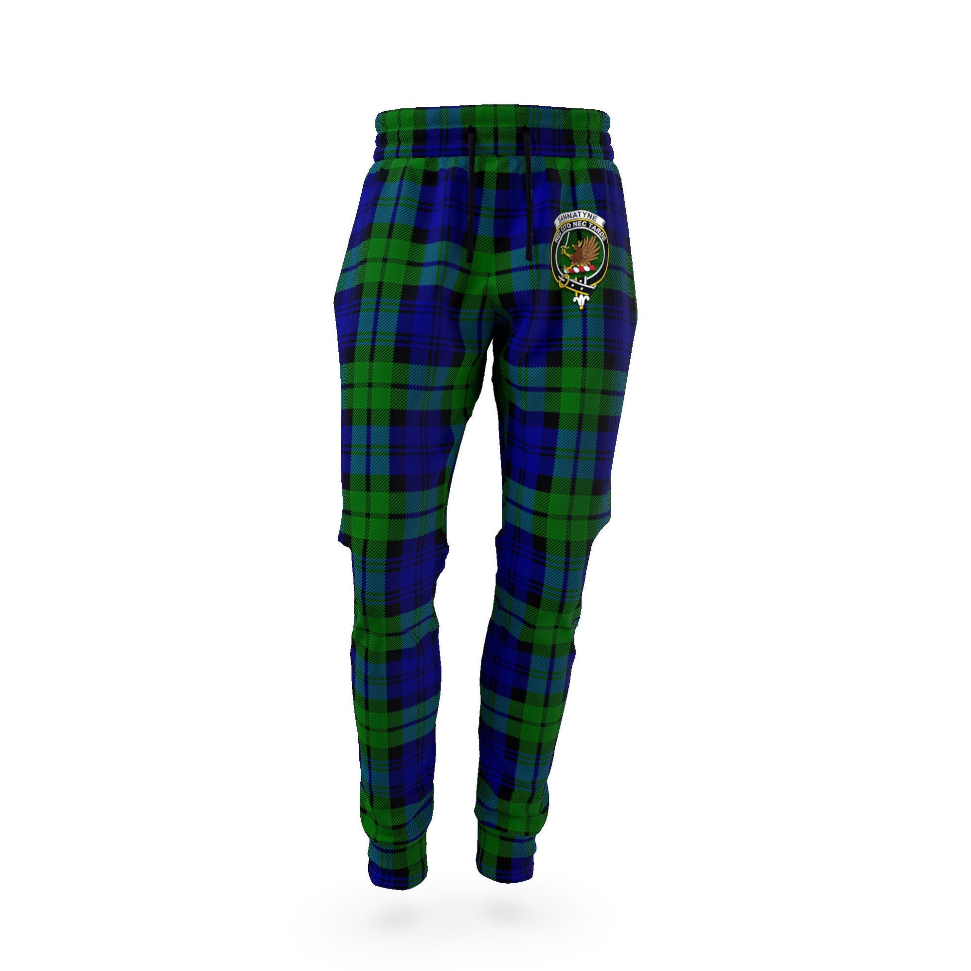 Bannatyne Tartan Joggers Pants with Family Crest - Tartan Vibes Clothing