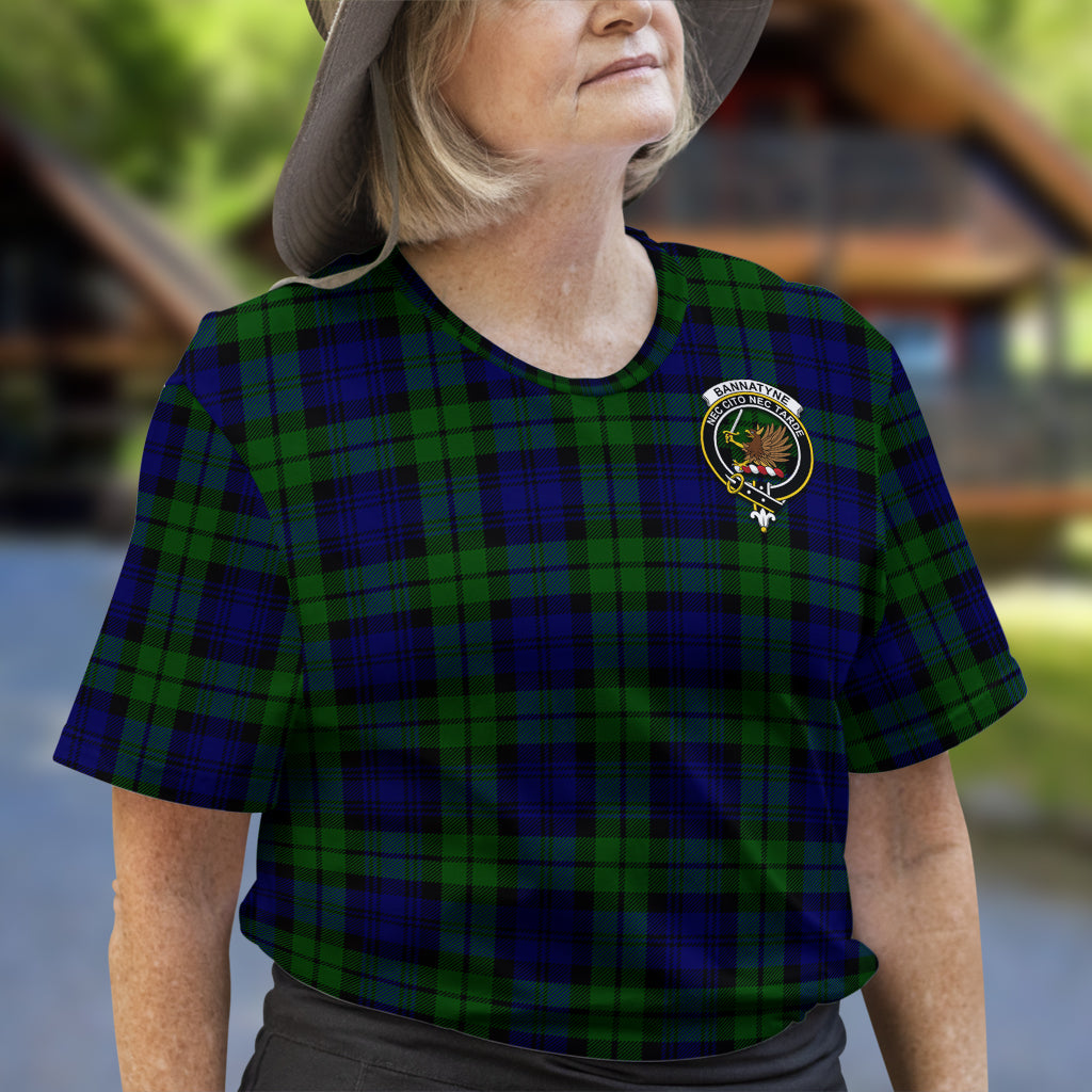 Bannatyne Tartan T-Shirt with Family Crest - Tartan Vibes Clothing