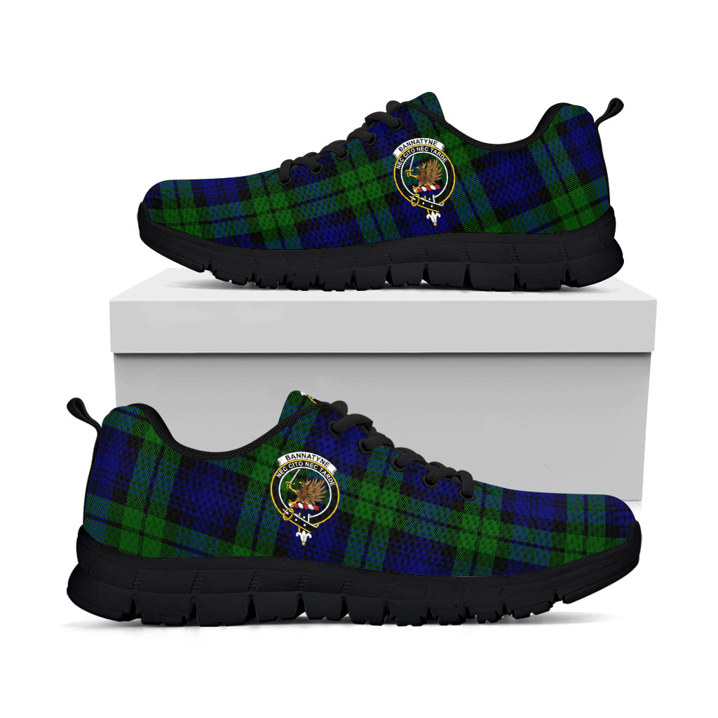 Bannatyne Tartan Sneakers with Family Crest - Tartan Vibes Clothing