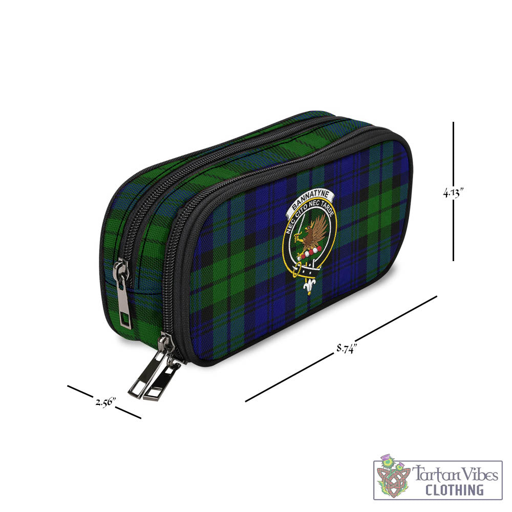 Tartan Vibes Clothing Bannatyne Tartan Pen and Pencil Case with Family Crest