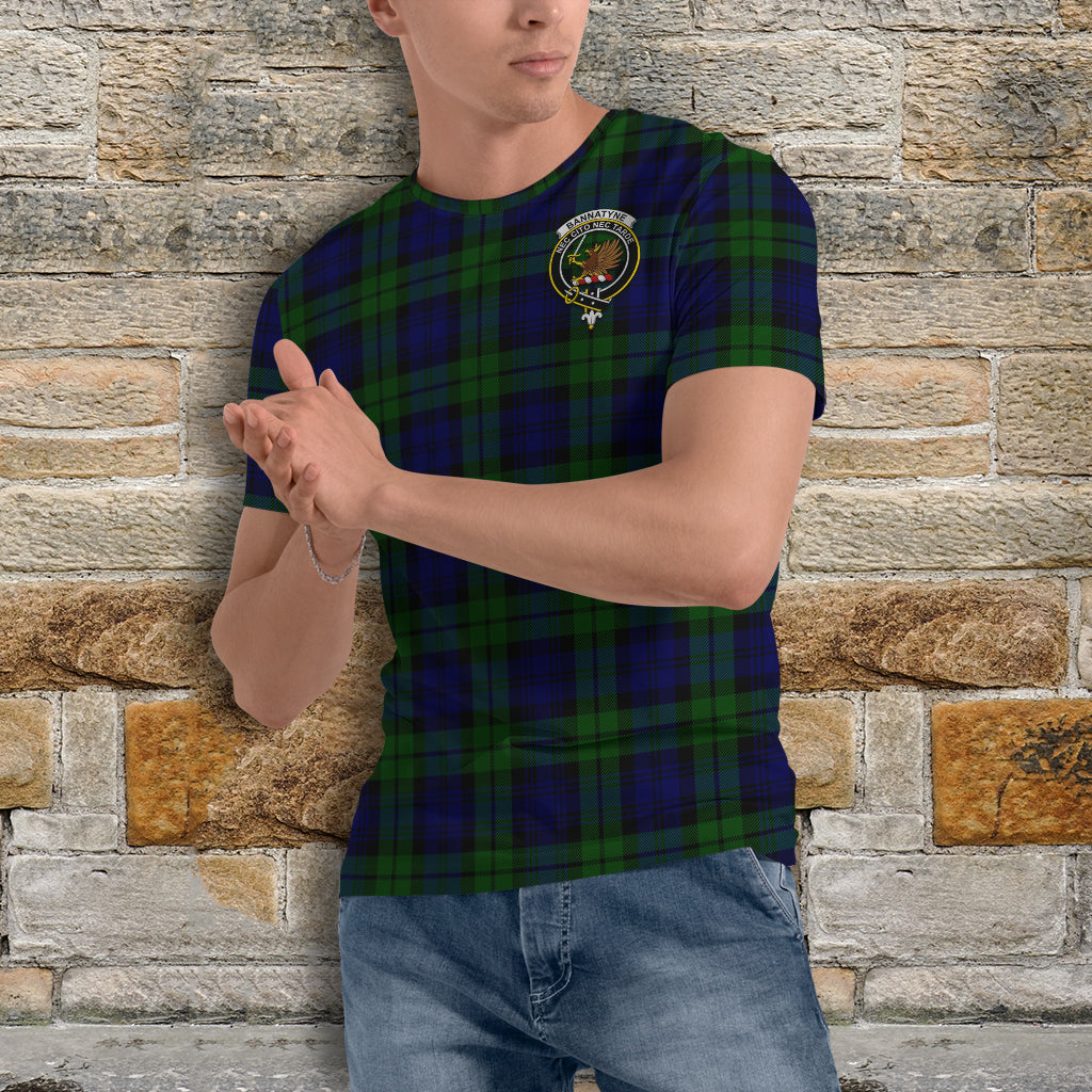 Bannatyne Tartan T-Shirt with Family Crest - Tartan Vibes Clothing