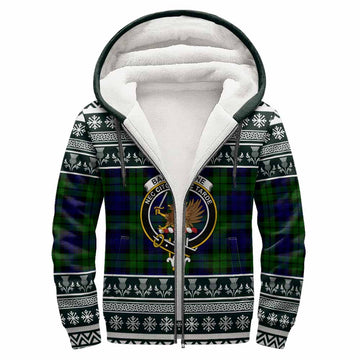 Bannatyne Clan Tartan Christmas Fleece Hoodie with Family Crest - Tartan Vibes Clothing