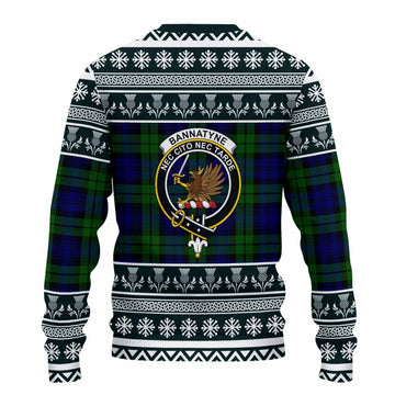 Bannatyne Clan Tartan Christmas Ugly Sweater with Family Crest - Tartan Vibes Clothing