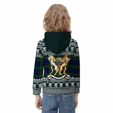 Bannatyne Clan Tartan Crest Christmas Kid Hoodie Coat of Arms Funny Style - Tartan Vibes Clothing