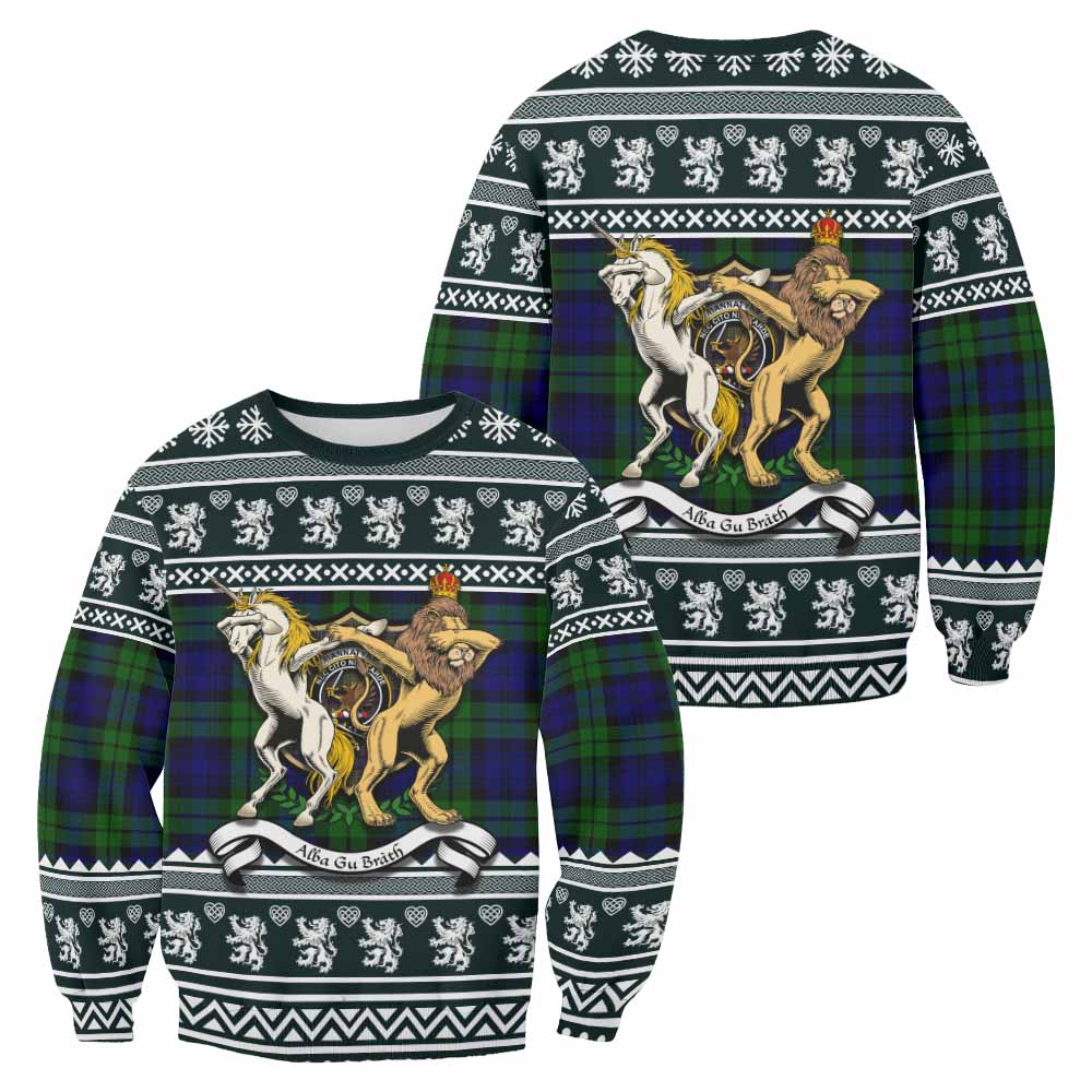 Bannatyne Clan Tartan Crest Christmas Sweatshirt Coat of Arms Funny Style - Tartan Vibes Clothing