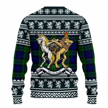Bannatyne Clan Tartan Crest Christmas Ugly Sweater Coat of Arms Funny Style - Tartan Vibes Clothing